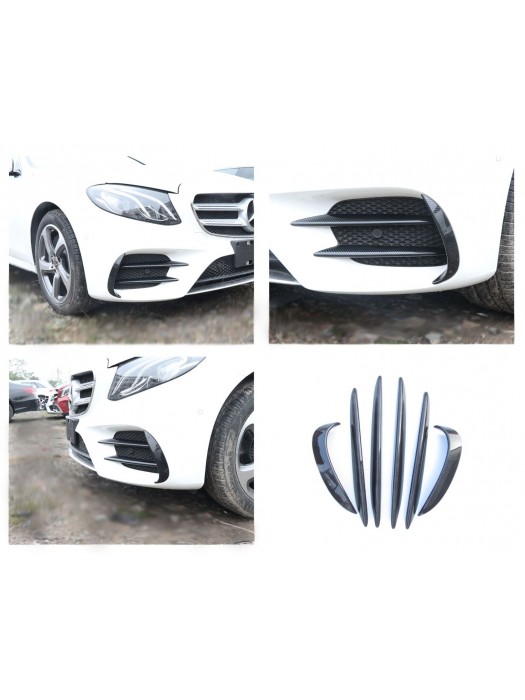 Aero flaps Mercedes Benz E AMG line (2017-2020) - vzhled carbon (6 ks)